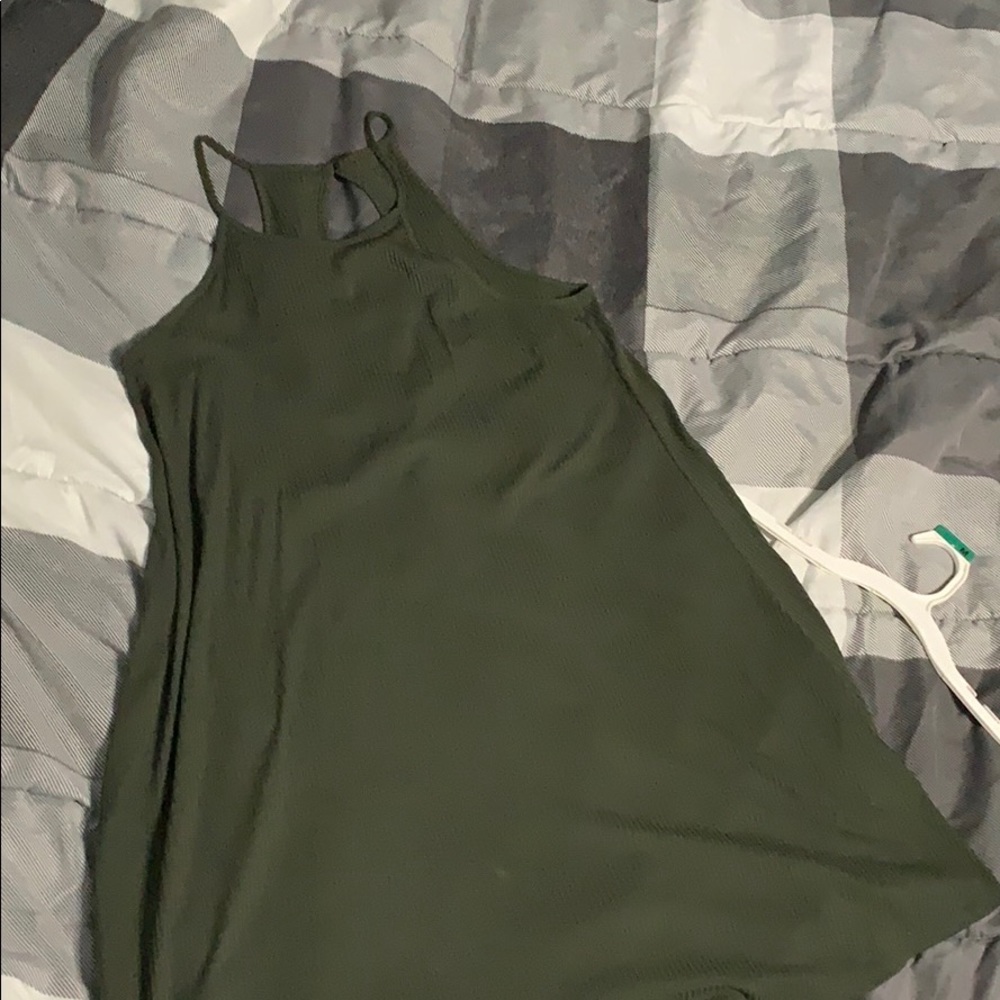 Olive green dress
